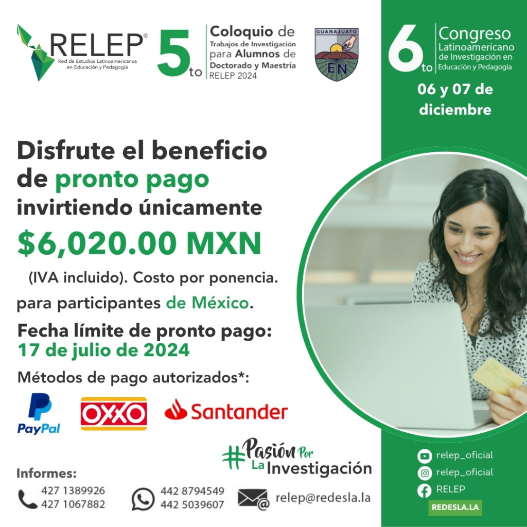 RELEP 19. Beneficio pronto pago mexicanos.relep.redesla.la