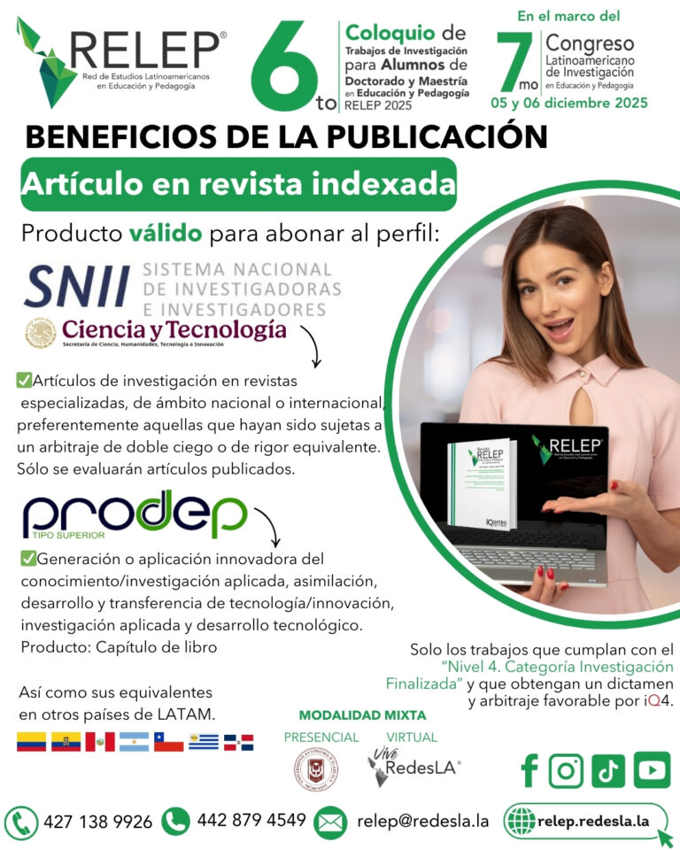 PUBLICACIÓN REVISTA INDEXADA - 6TO COLOQUIO RELEP 2025 relep.redesl.la